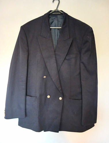 Men navy double breasted - navy,