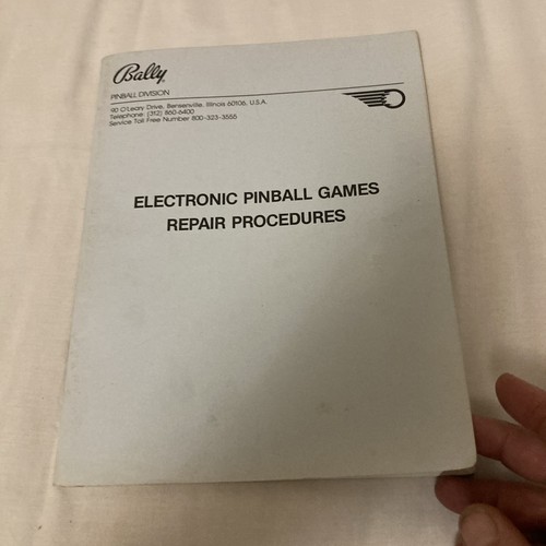 Bally pinball games repair - bally,