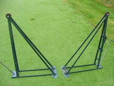  Tennis posts 1960s refurbished Ernest Lake folding lawn tennis