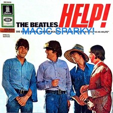 BEATLES LP HELP! Rare Swiss Switzerland cover 1965 No VINYL