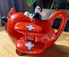 Carlton Ware novelty Teapot Red Baron in a Bi-plane 1980s