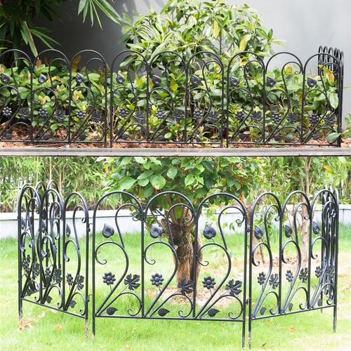 5pcs metal garden fence - fence,