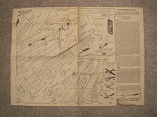 Keil Kraft Kit Plans of North American F86 Sabre a vintage peanut scale model of