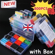 800Pcs Heat Shrink Tubing Electric Insulation Tube Heat Shrink Wrap Cable Sleeve