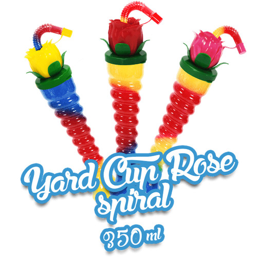 Yard cups slush - cups,, rose