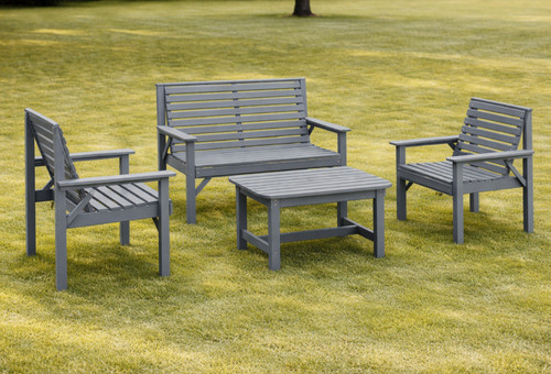 Grey wooden garden - grey, furniture