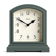 Jones® - Tavern mantel clock green classic Arabic quartz modern design shelf
