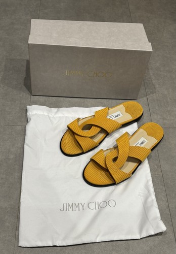 Jimmy choo atia yellow flat - choo,