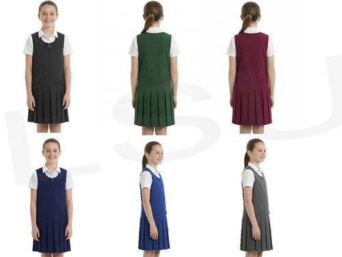 Girls school pinafore - girls, dress