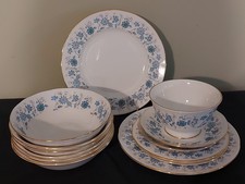 Bundle Colclough Braganza Pieces - Cereal Bowls, Plates, Saucers & Sugar Bowl