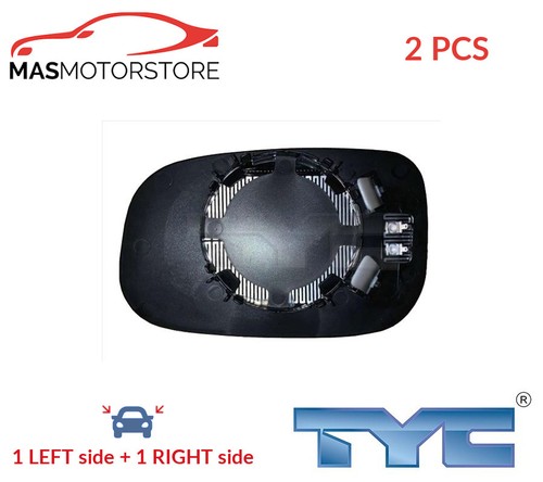 Rear view mirror glass - rear, pair
