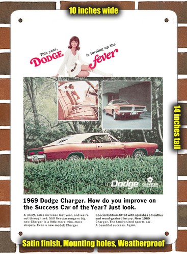 Metal sign 1969 dodge - sign,