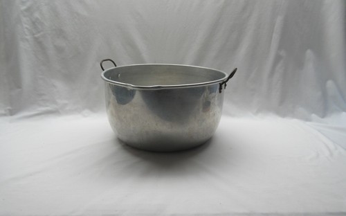 Vintage aluminium jam preserve