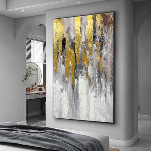 Handmade abstract gloden - gloden, oil