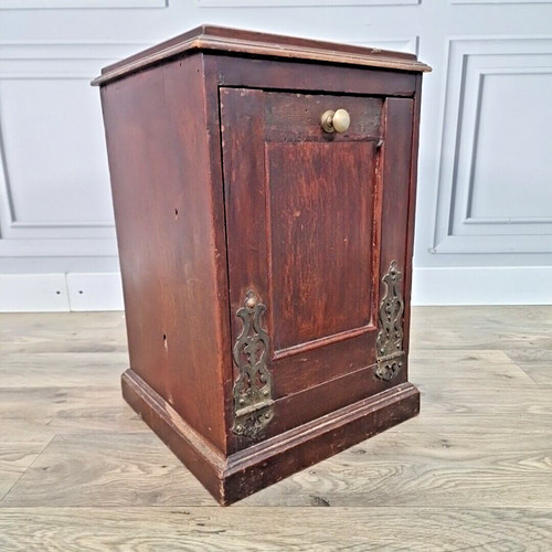 Antique bedside table coal - bedside,