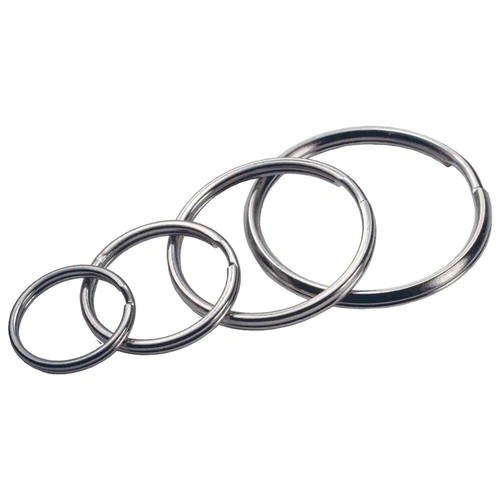 Silver metal split - split, rings