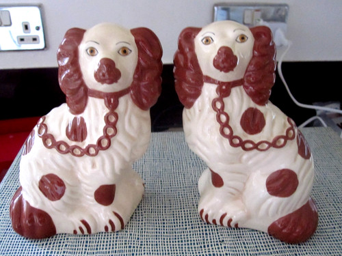 Staffordshire pair wally dogs - wally,