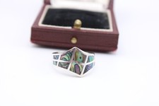 Silver 925 Abalone shell ring
