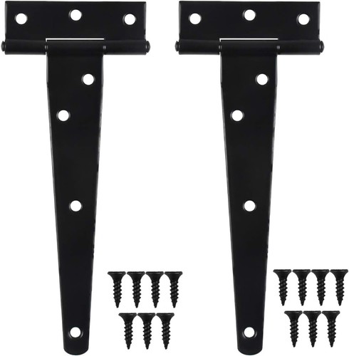 2pcs black tee hinge shed - black,