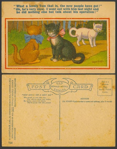 Donald mcgill old postcard - old,
