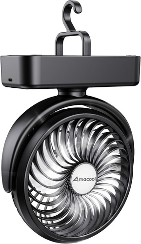 Rechargeable camping fan with - rechargeable,