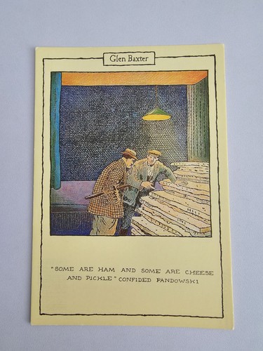 Glen baxter vintage postcard - glen,