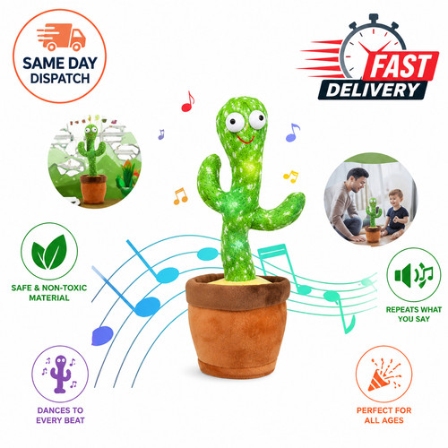 Talking toy dancing cactus - talking,