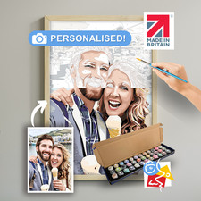 Custom Paint by Numbers UK  | Personalised DIY Kit | Free and Fast delivery