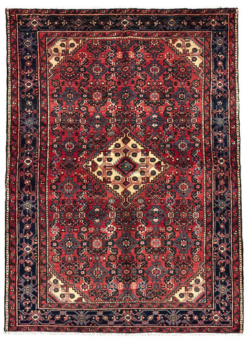 Vintage hamedan 5x7 - red, tribal