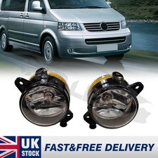 1Pair For VW Transporter T5 Caravelle 03-09 Front Fog DRL Lights Lamps with Bulb