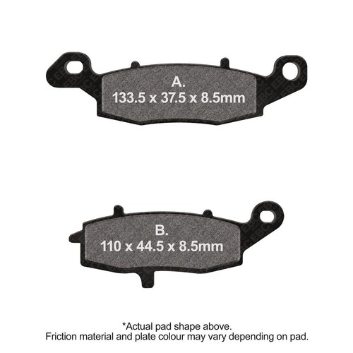 Ebc motorcycle brake pads - ebc, dmx
