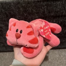 Tesco Love Chums Pink Cat Soft