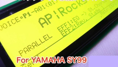 Yamaha sy99 lcd display yellow - lcd,