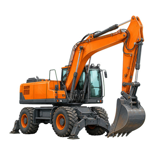 Construction digger wheeled - digger,