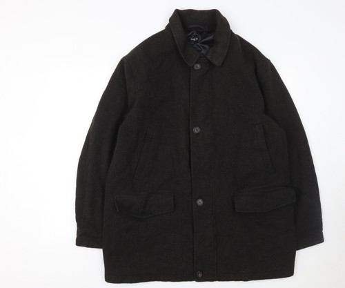 Bugatti men black wool 44r - men's,