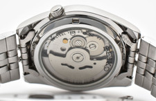 [Near MINT] SEIKO 5 7S26-01V0 White Dial Day/Date Silver Automatic Men's JAPAN