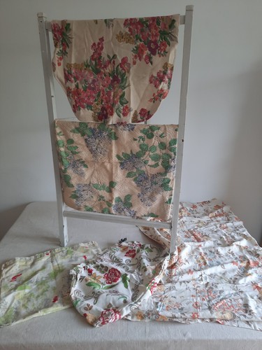 Antique vtg cabbage roses - vtg,