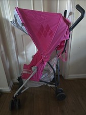Maclaren Pink Buggy Stroller with New raincover