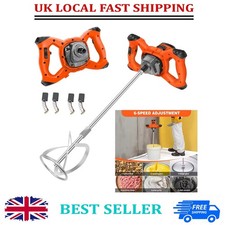 Electric 6 Gear Mixing Drill 5000W Plaster Mortar Mixer M14 Paddle Mixer Stirrer