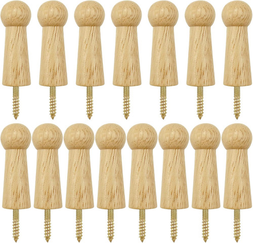 15pcs wooden coat pegs - coat,