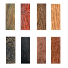 2PCS Knife Handle Material Mahogany Ebony Wood Scale Slabs Blade Bush Gun Making