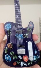 PRINCE - Floral Purple Telecaster Guitar 1:4 Scale Replica guitar ~New