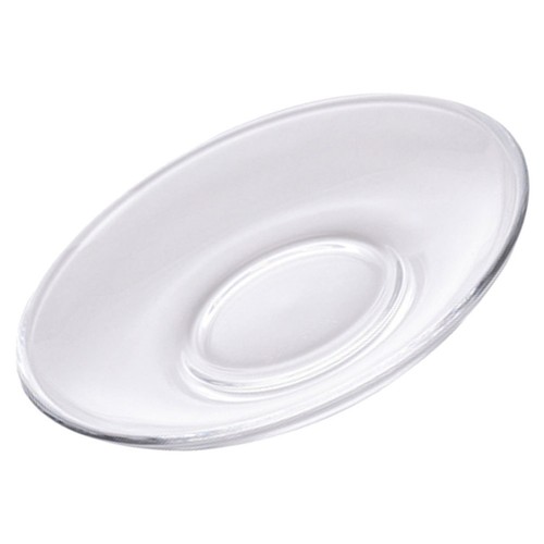 Clear glass saucer reusable - glass,