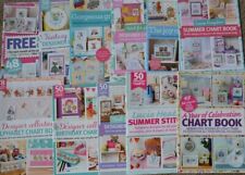 Designer Cards Tags Alphabet Cross Stitch Chart Booklets Drop Down Menu