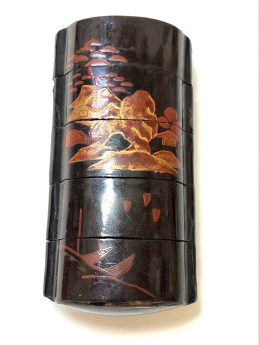 Japanese antique wooden inro - japanese,