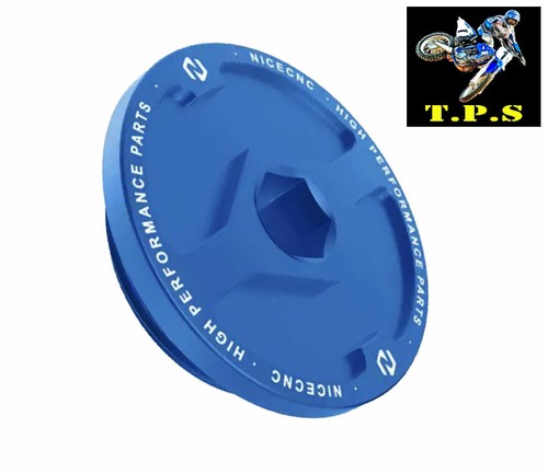 Blue stator cover - blue, bolt