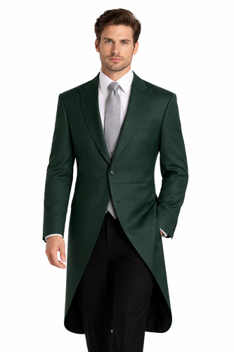Green tailcoat morning jacket - green,