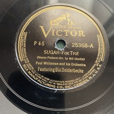 PAUL WHITEMAN ORCHESTRA (Bix & Bing) "From Monday On" VICTOR 25368 [78 RPM]