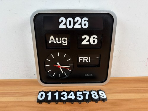 Karlsson flip wall clock 23cm - karlsson,