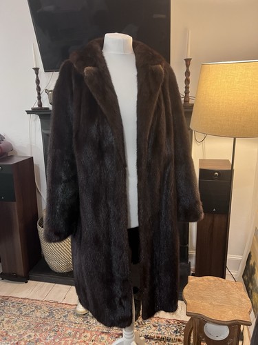 Vintage real mink fur long - real,